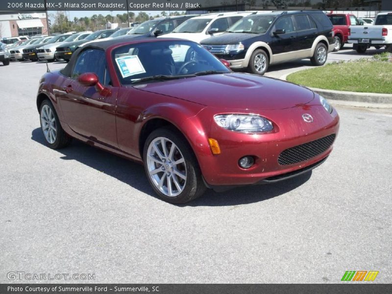 Copper Red Mica / Black 2006 Mazda MX-5 Miata Sport Roadster