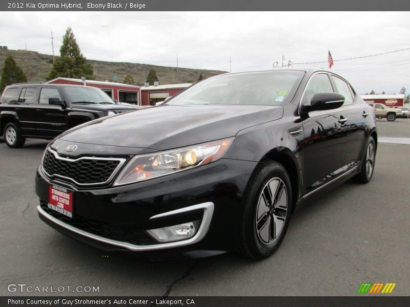 Ebony Black / Beige 2012 Kia Optima Hybrid