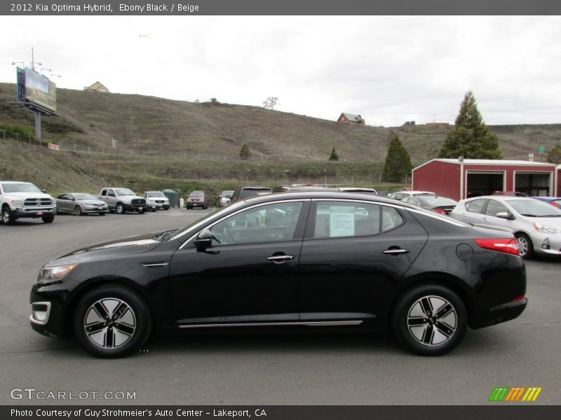 Ebony Black / Beige 2012 Kia Optima Hybrid