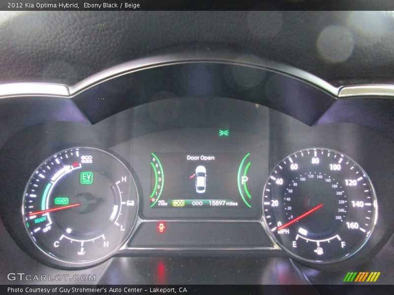 Ebony Black / Beige 2012 Kia Optima Hybrid
