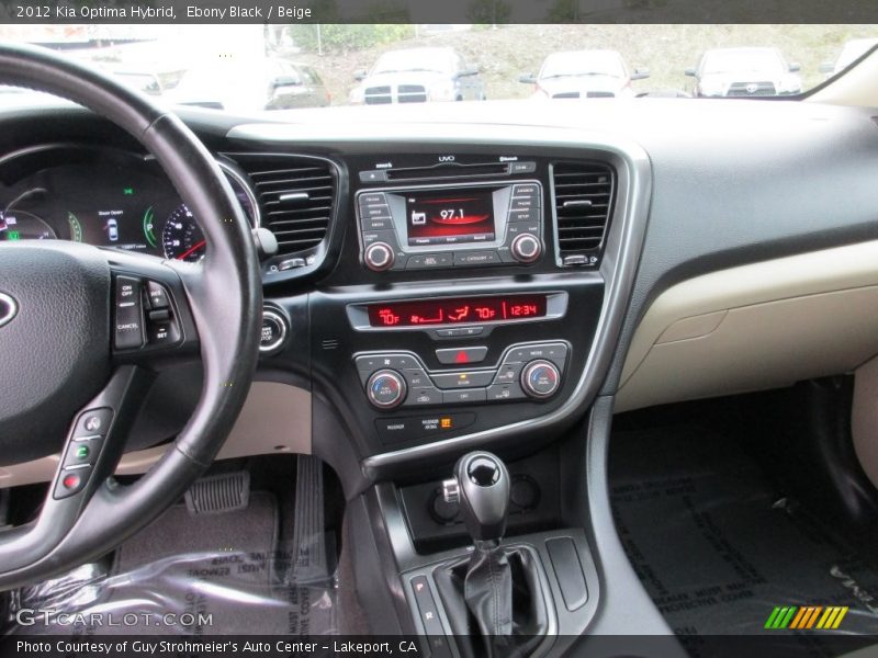 Ebony Black / Beige 2012 Kia Optima Hybrid