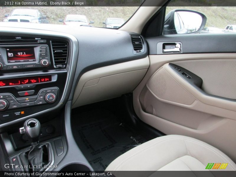 Ebony Black / Beige 2012 Kia Optima Hybrid