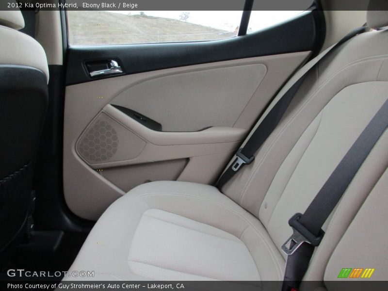 Ebony Black / Beige 2012 Kia Optima Hybrid