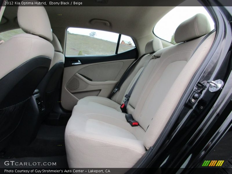 Ebony Black / Beige 2012 Kia Optima Hybrid