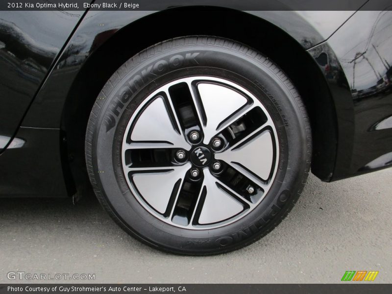 Ebony Black / Beige 2012 Kia Optima Hybrid