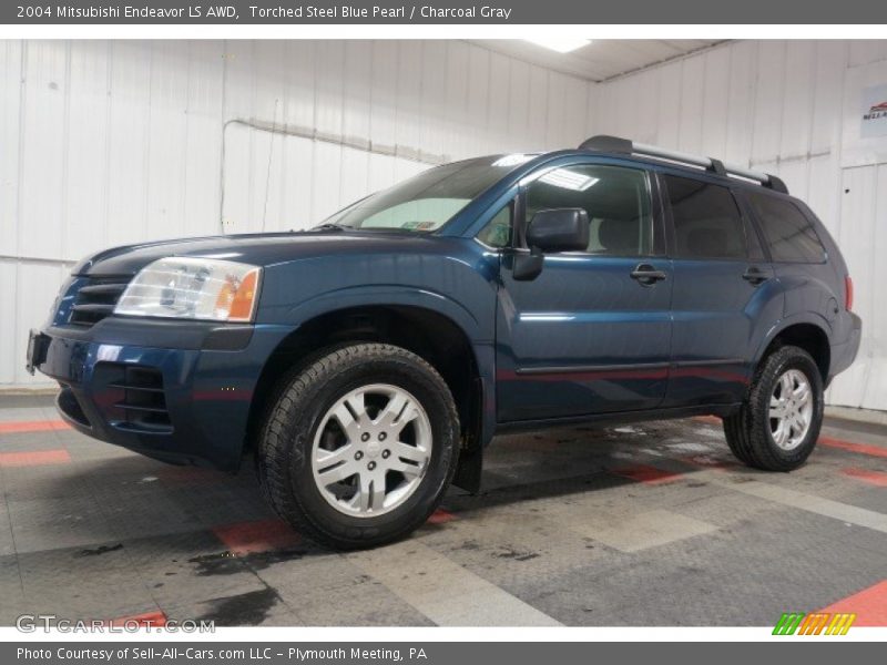 Torched Steel Blue Pearl / Charcoal Gray 2004 Mitsubishi Endeavor LS AWD