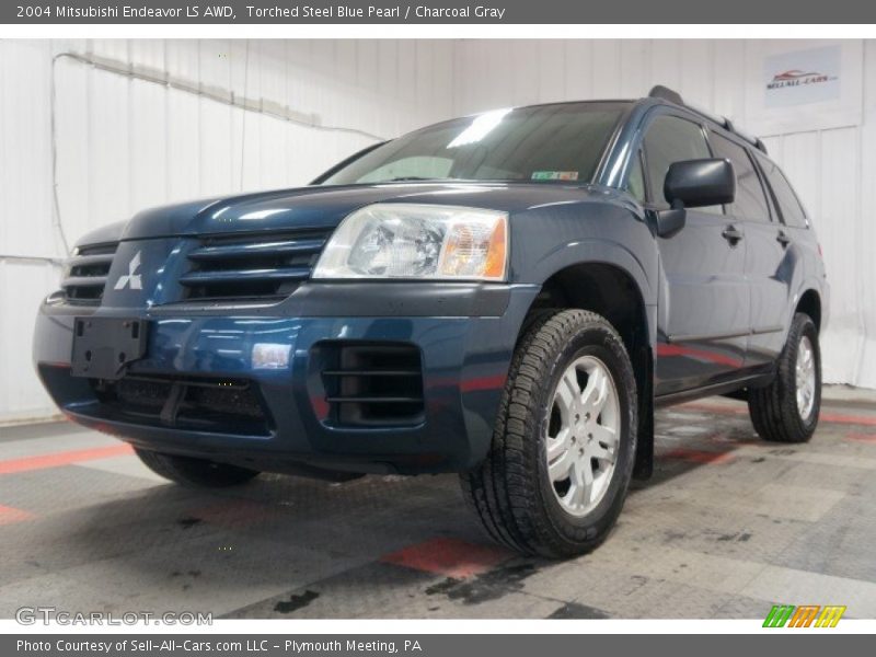 Torched Steel Blue Pearl / Charcoal Gray 2004 Mitsubishi Endeavor LS AWD