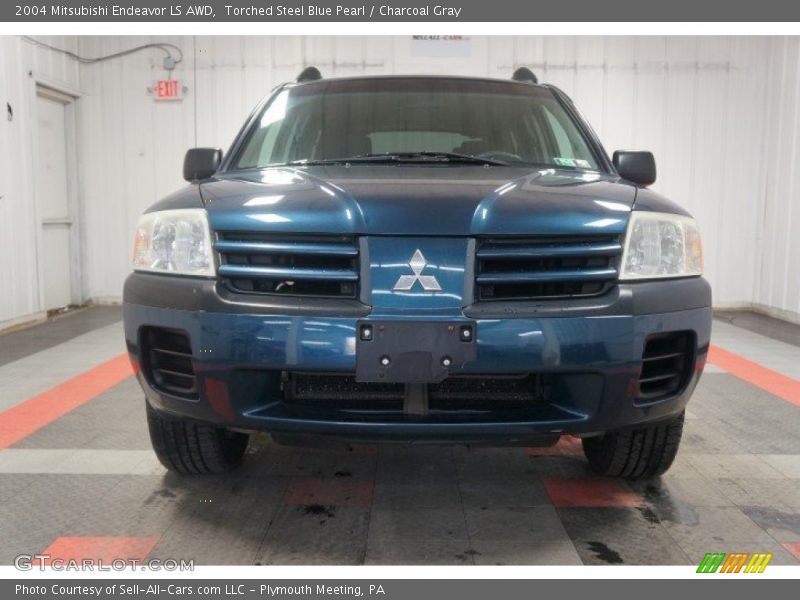 Torched Steel Blue Pearl / Charcoal Gray 2004 Mitsubishi Endeavor LS AWD