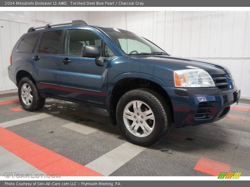 Torched Steel Blue Pearl / Charcoal Gray 2004 Mitsubishi Endeavor LS AWD