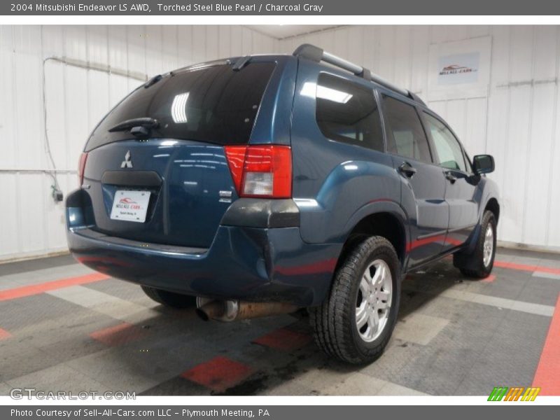 Torched Steel Blue Pearl / Charcoal Gray 2004 Mitsubishi Endeavor LS AWD