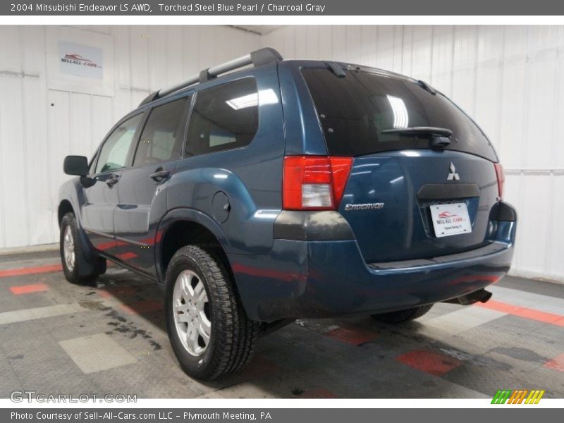 Torched Steel Blue Pearl / Charcoal Gray 2004 Mitsubishi Endeavor LS AWD
