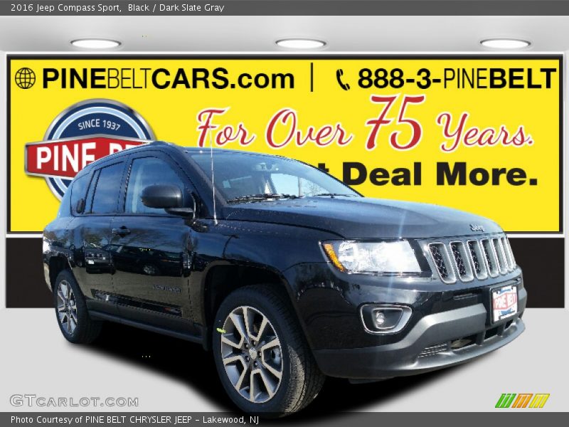 Black / Dark Slate Gray 2016 Jeep Compass Sport