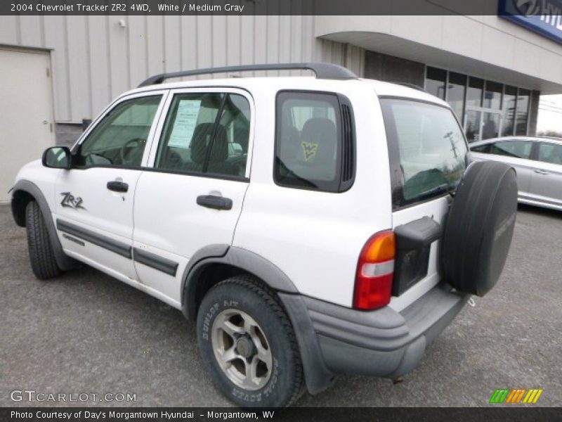 White / Medium Gray 2004 Chevrolet Tracker ZR2 4WD