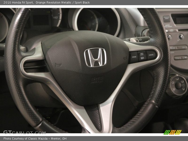 Orange Revolution Metallic / Sport Black 2010 Honda Fit Sport
