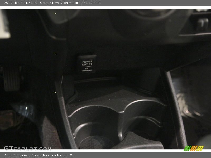 Orange Revolution Metallic / Sport Black 2010 Honda Fit Sport