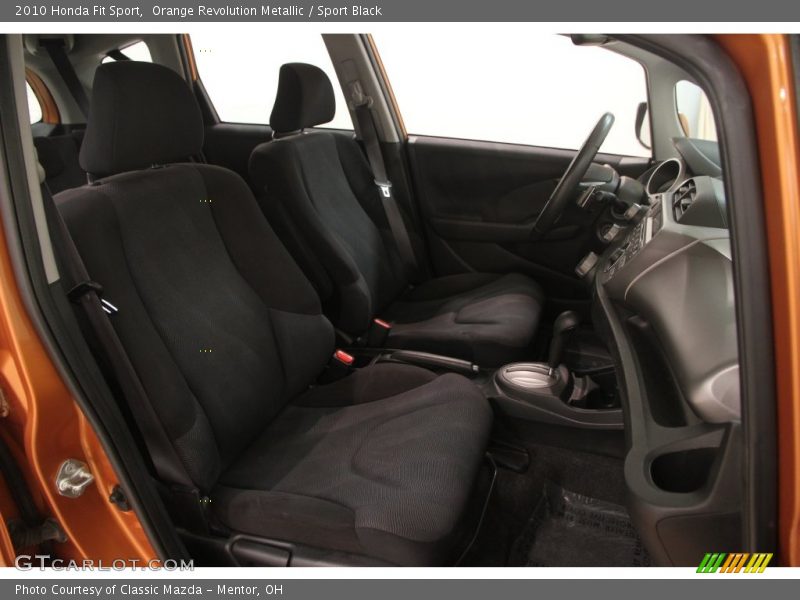 Orange Revolution Metallic / Sport Black 2010 Honda Fit Sport