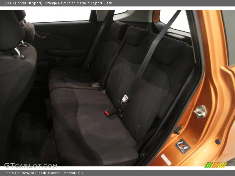 Orange Revolution Metallic / Sport Black 2010 Honda Fit Sport