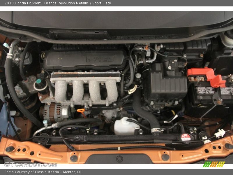 Orange Revolution Metallic / Sport Black 2010 Honda Fit Sport
