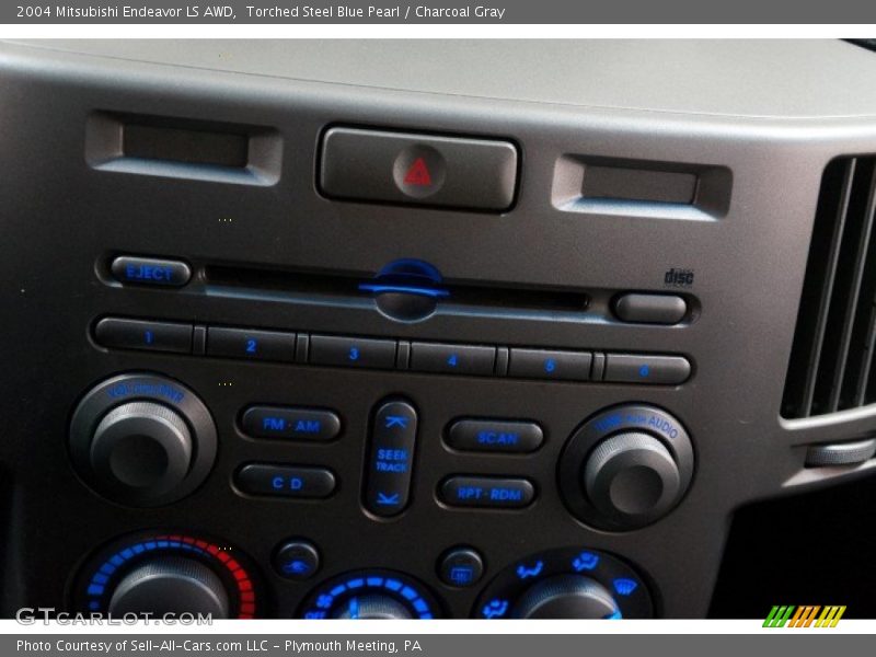 Torched Steel Blue Pearl / Charcoal Gray 2004 Mitsubishi Endeavor LS AWD