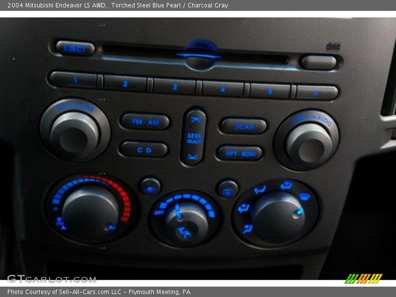 Torched Steel Blue Pearl / Charcoal Gray 2004 Mitsubishi Endeavor LS AWD