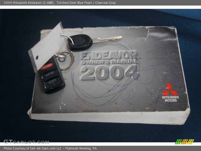 Torched Steel Blue Pearl / Charcoal Gray 2004 Mitsubishi Endeavor LS AWD