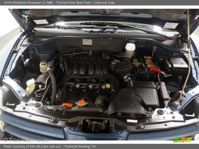 Torched Steel Blue Pearl / Charcoal Gray 2004 Mitsubishi Endeavor LS AWD