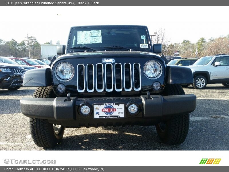 Black / Black 2016 Jeep Wrangler Unlimited Sahara 4x4
