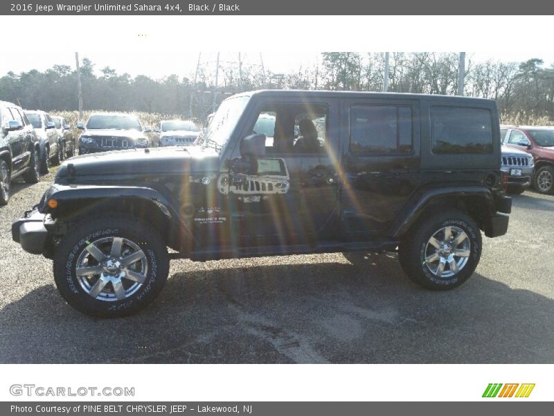 Black / Black 2016 Jeep Wrangler Unlimited Sahara 4x4