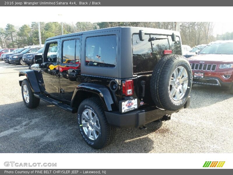 Black / Black 2016 Jeep Wrangler Unlimited Sahara 4x4
