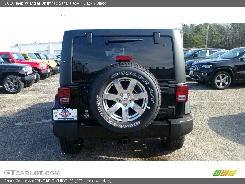 Black / Black 2016 Jeep Wrangler Unlimited Sahara 4x4