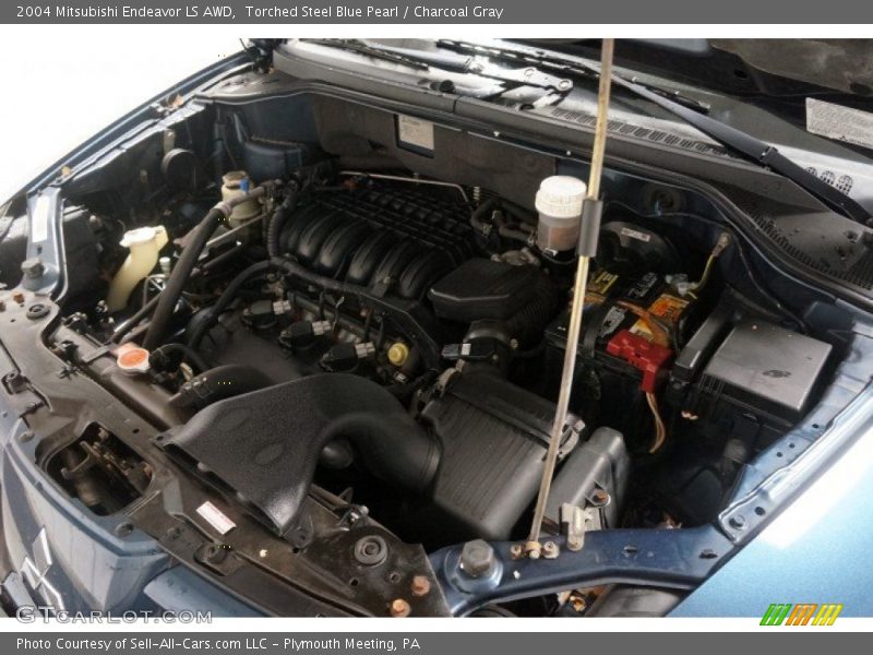 Torched Steel Blue Pearl / Charcoal Gray 2004 Mitsubishi Endeavor LS AWD