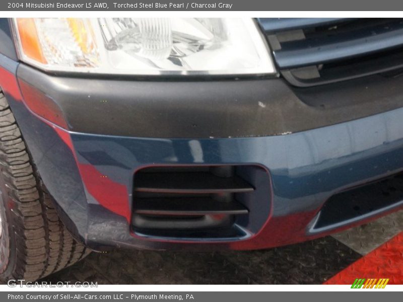Torched Steel Blue Pearl / Charcoal Gray 2004 Mitsubishi Endeavor LS AWD