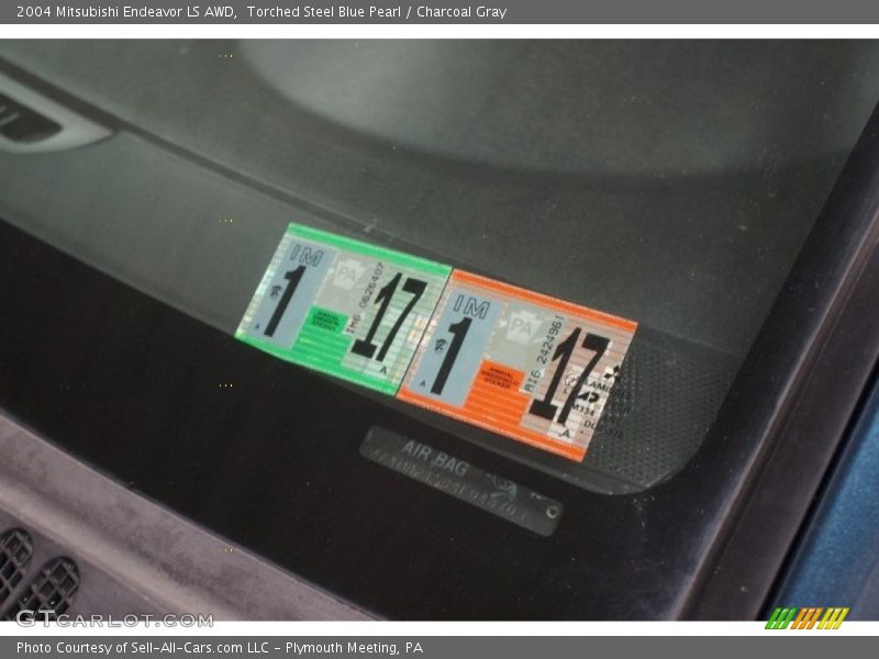 Torched Steel Blue Pearl / Charcoal Gray 2004 Mitsubishi Endeavor LS AWD