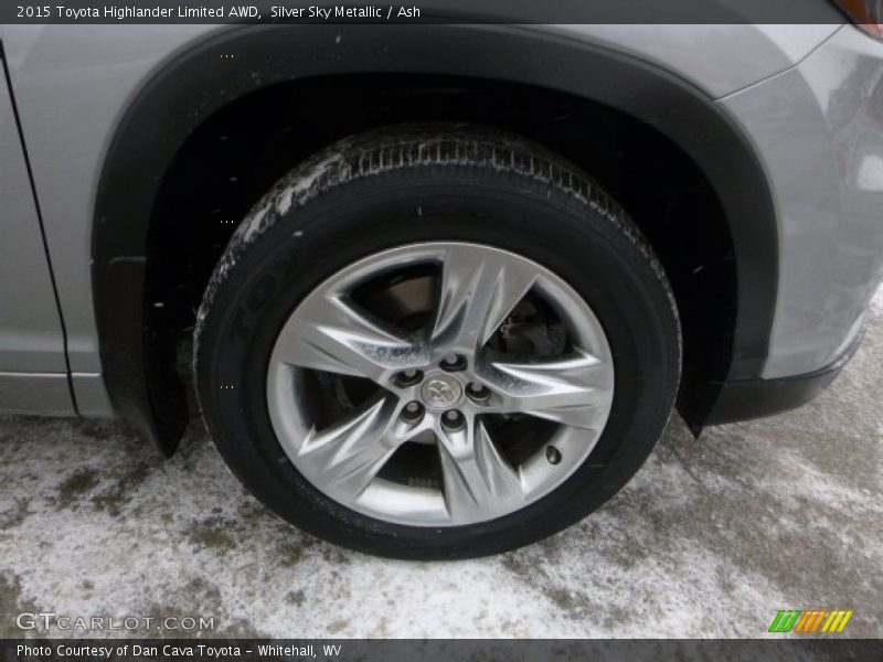 Silver Sky Metallic / Ash 2015 Toyota Highlander Limited AWD