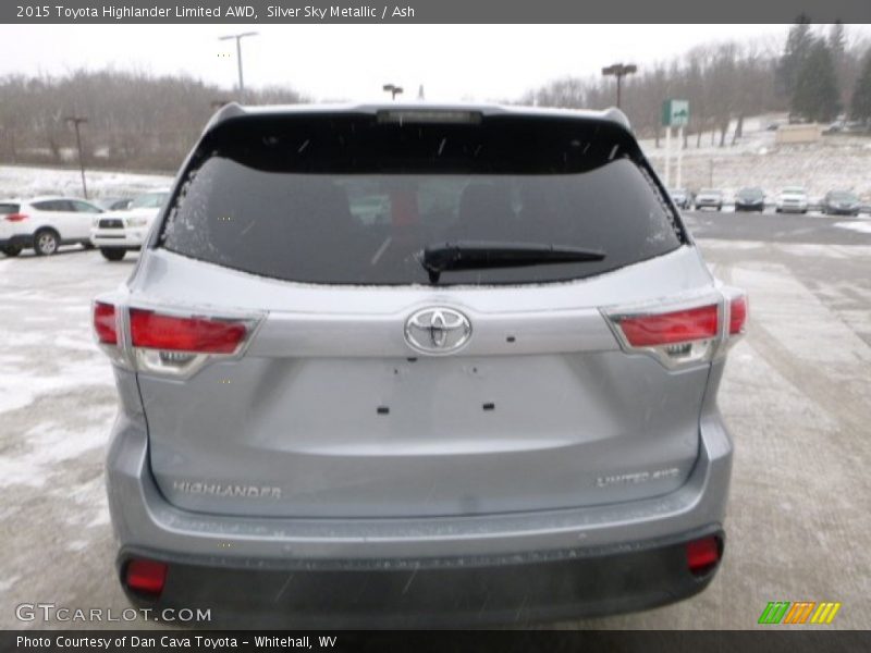 Silver Sky Metallic / Ash 2015 Toyota Highlander Limited AWD