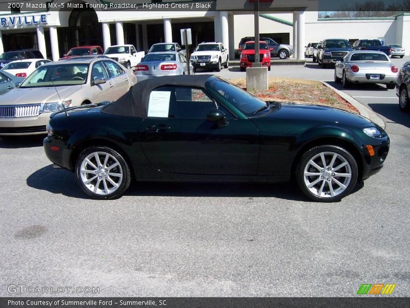 Highland Green / Black 2007 Mazda MX-5 Miata Touring Roadster