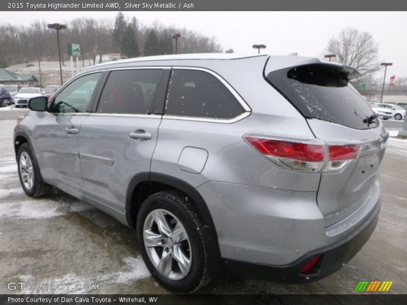 Silver Sky Metallic / Ash 2015 Toyota Highlander Limited AWD