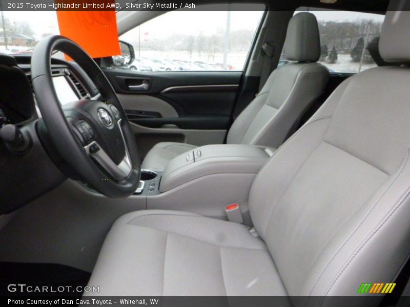 Silver Sky Metallic / Ash 2015 Toyota Highlander Limited AWD