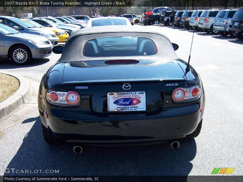 Highland Green / Black 2007 Mazda MX-5 Miata Touring Roadster