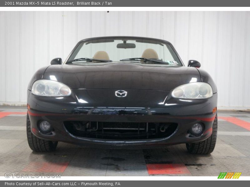 Brilliant Black / Tan 2001 Mazda MX-5 Miata LS Roadster