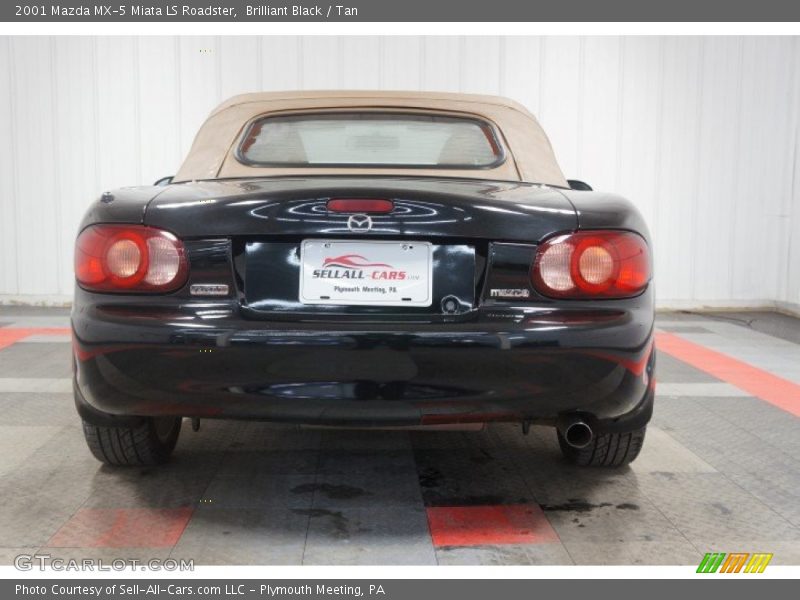 Brilliant Black / Tan 2001 Mazda MX-5 Miata LS Roadster