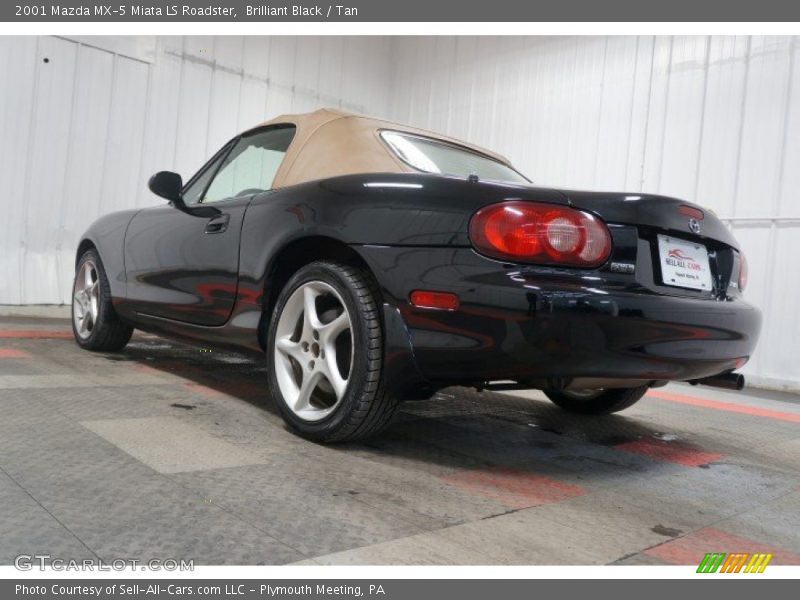 Brilliant Black / Tan 2001 Mazda MX-5 Miata LS Roadster
