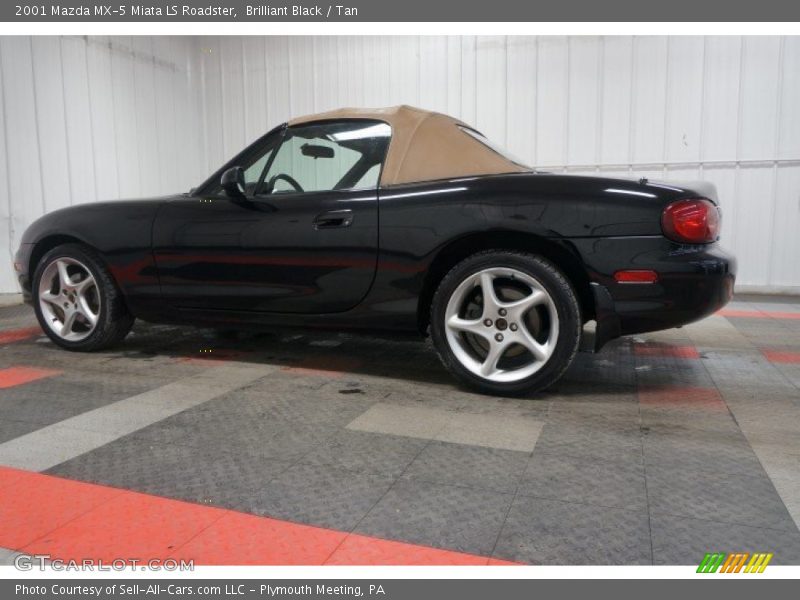 Brilliant Black / Tan 2001 Mazda MX-5 Miata LS Roadster