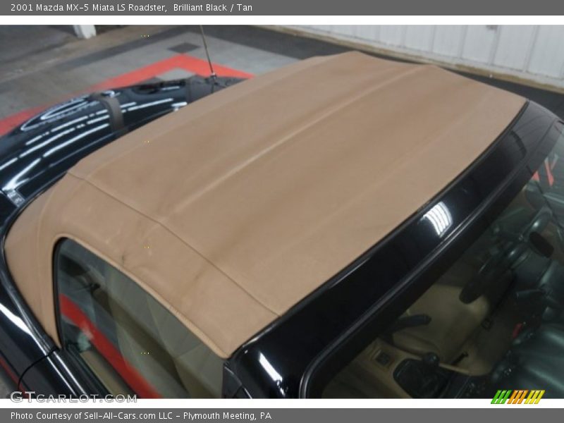 Brilliant Black / Tan 2001 Mazda MX-5 Miata LS Roadster