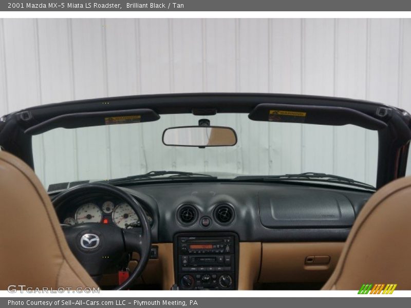 Brilliant Black / Tan 2001 Mazda MX-5 Miata LS Roadster