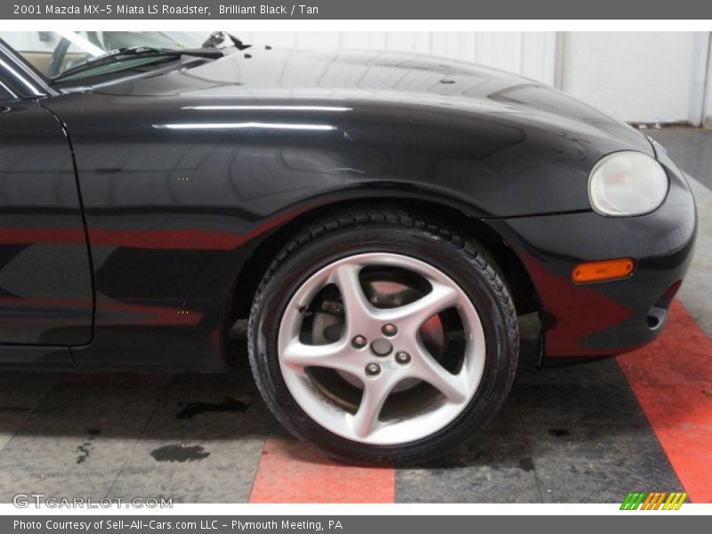 Brilliant Black / Tan 2001 Mazda MX-5 Miata LS Roadster