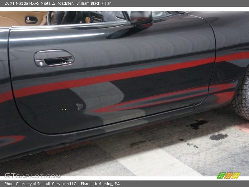 Brilliant Black / Tan 2001 Mazda MX-5 Miata LS Roadster