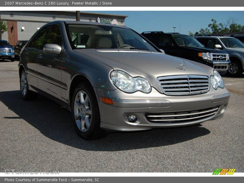 Pewter Metallic / Stone 2007 Mercedes-Benz C 280 Luxury