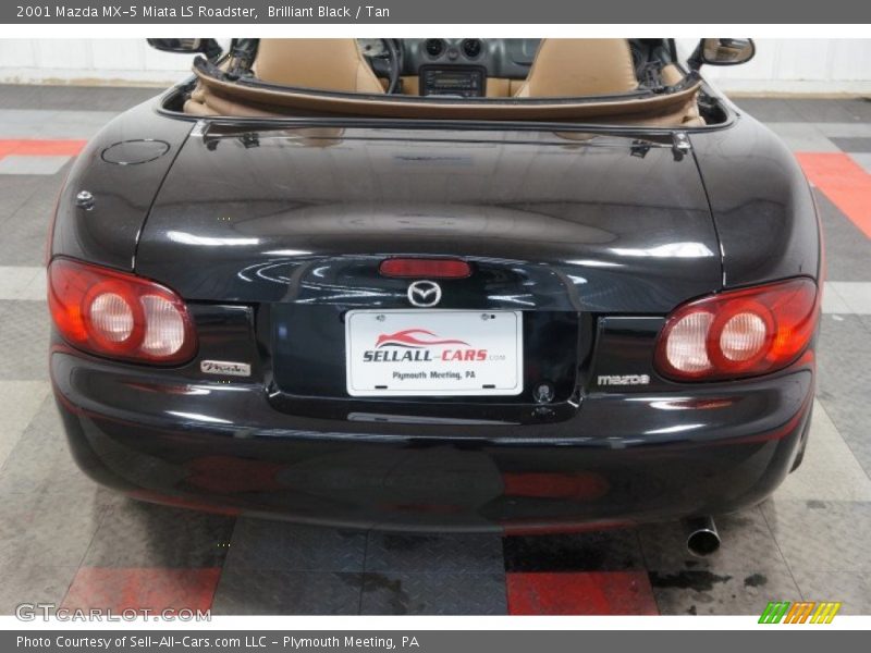 Brilliant Black / Tan 2001 Mazda MX-5 Miata LS Roadster