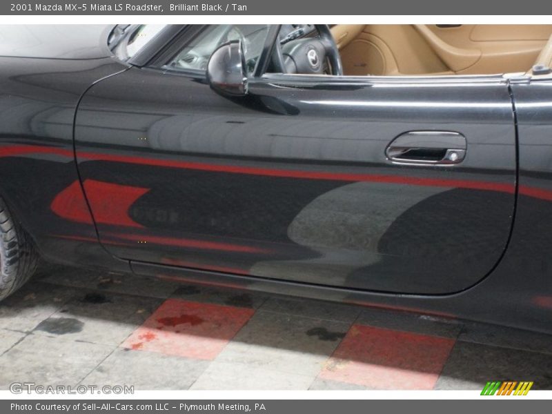 Brilliant Black / Tan 2001 Mazda MX-5 Miata LS Roadster